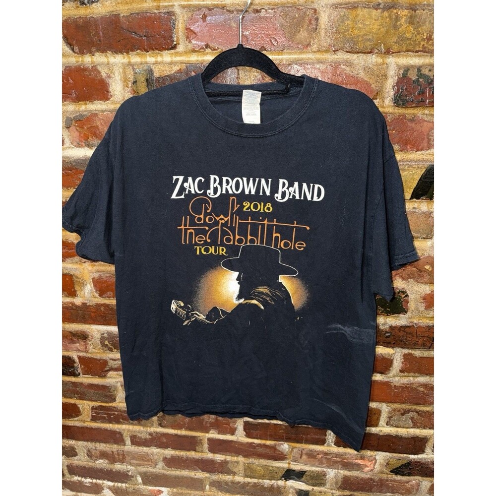 ZAC BROWN Band Concert T-Shirt 2018 Rabbit Hole Tour Tee , XL